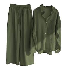 Crushed soft cotton cordsets