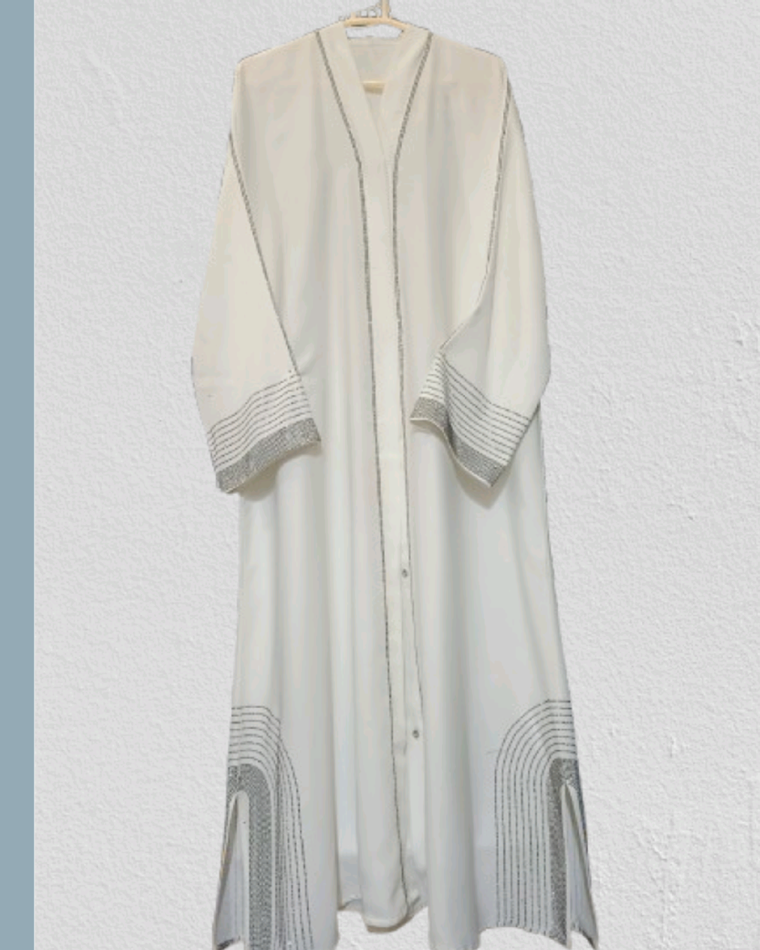 Summer Collection White Beautiful Light Weight Abaya