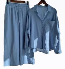 Crushed soft cotton cordsets