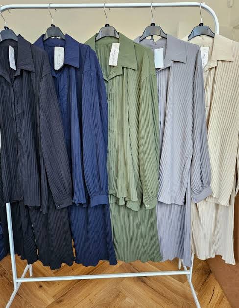 Crushed soft cotton cordsets